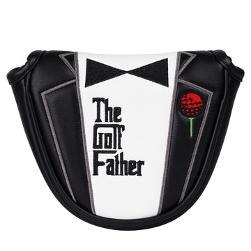 Black and White Stitching Suit Bow Tie Golf Head Cover Set